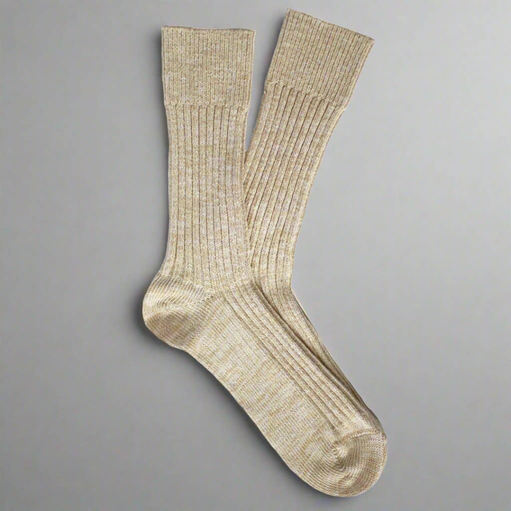 Cotton Pattern Socks | Beige