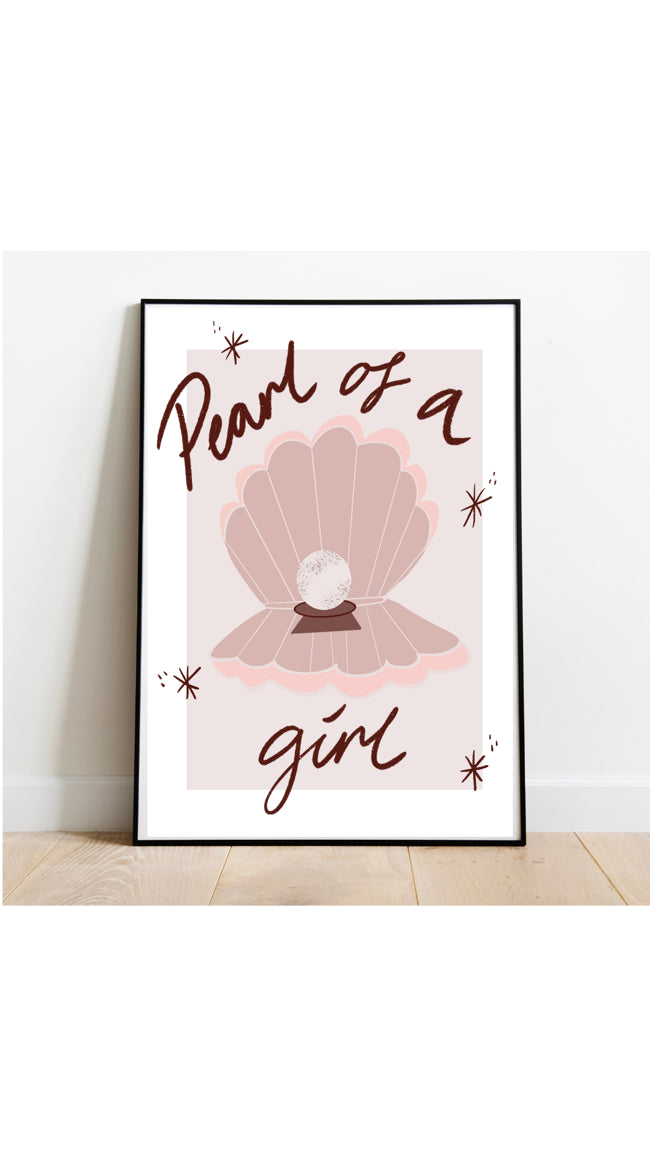 Pearl of a Girl Print | A4