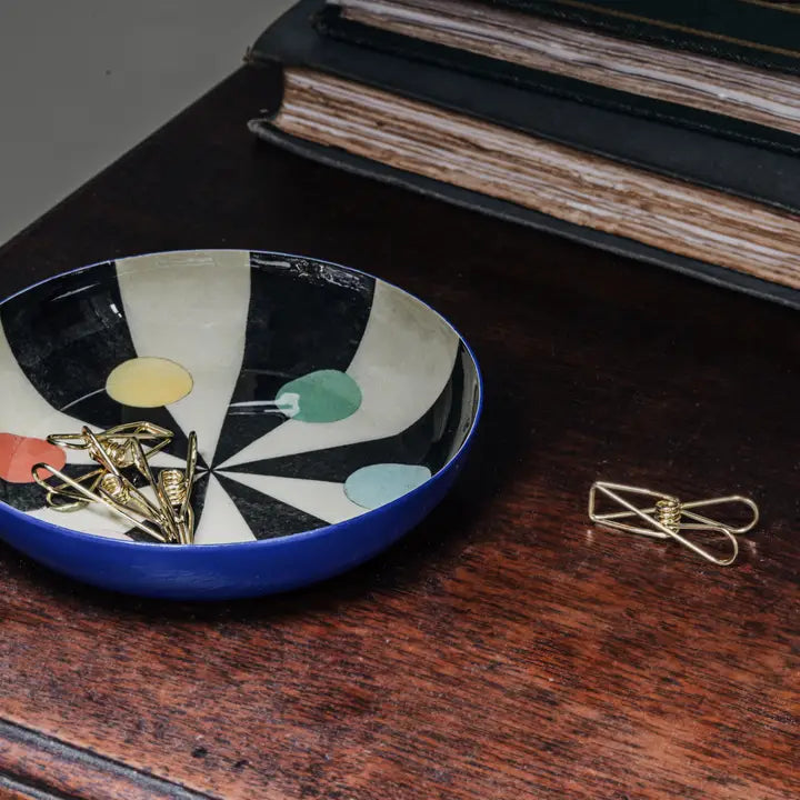 Round Enamel Tray | Benson's Colour Hexagon